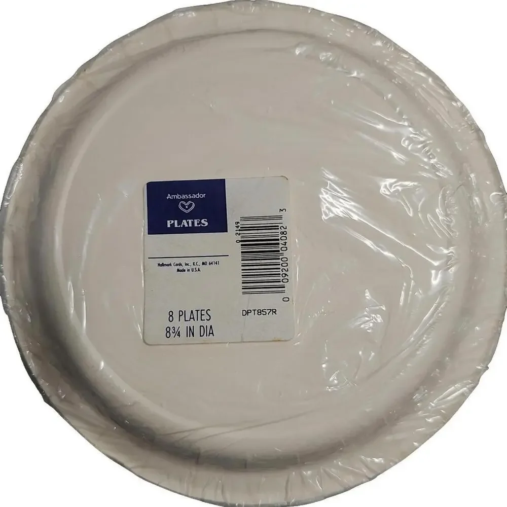 USA Hallmark Ambassador Paper Plates 2‑Pk, 8.75